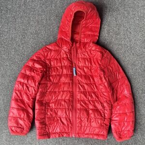 Red Primary Puffer Jacket Coat Kids Size 6-7